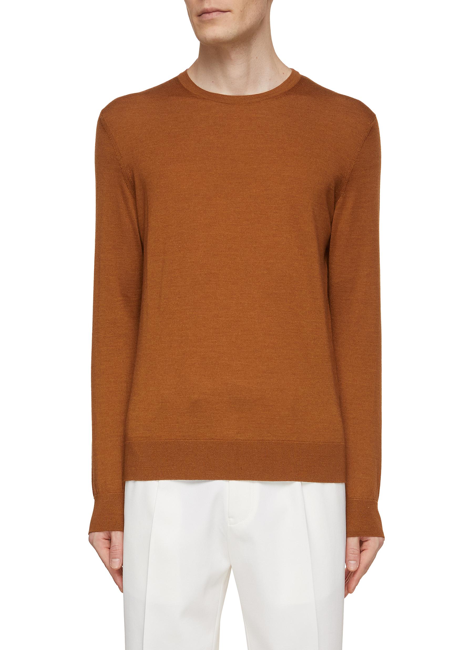 ZEGNA | Crewneck Cashmere Silk Sweater | Men | Lane Crawford