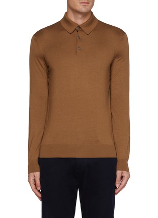 Main View - Click To Enlarge - ZEGNA - Cashmere Silk Polo Shirt