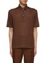 Main View - Click To Enlarge - ZEGNA - Linen Polo Shirt