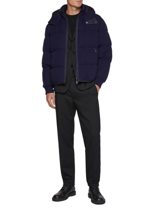 Figure View - Click To Enlarge - ZEGNA - Oasi Cashmere Hooded Puffer Jacket