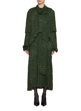 Main View - Click To Enlarge - BALENCIAGA - Double Sleeve Dress