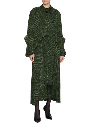 Figure View - Click To Enlarge - BALENCIAGA - Double Sleeve Dress