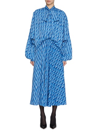 Main View - Click To Enlarge - BALENCIAGA - Double Sleeve Dress