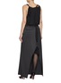 Back View - Click To Enlarge - BALENCIAGA - Patched Slip Dress