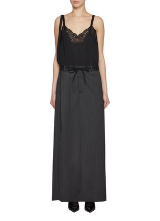 Main View - Click To Enlarge - BALENCIAGA - Patched Slip Dress