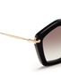 Detail View - Click To Enlarge - MIU MIU - 'Culte' pentagon frame acetate sunglasses