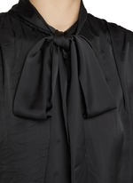BALENCIAGA | Double Sleeve Satin Blouse | Women | Lane Crawford 