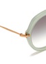 Detail View - Click To Enlarge - MIU MIU - Oversize round frame matte acetate sunglasses