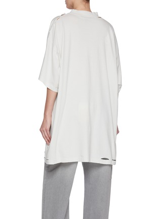 Back View - Click To Enlarge - BALENCIAGA - Eye Exam Print Cotton Oversized T-Shirt