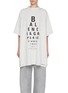 Main View - Click To Enlarge - BALENCIAGA - Eye Exam Print Cotton Oversized T-Shirt