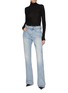 Figure View - Click To Enlarge - BALENCIAGA - Washed Distressed Waist Denim Jeans