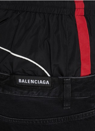  - BALENCIAGA - Double Layered Dark Wash Jeans