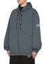 Detail View - Click To Enlarge - BALENCIAGA - x Under Armour Reversible Hooded Windbreaker Jacket