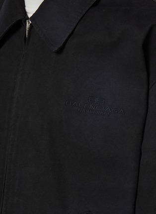  - BALENCIAGA - Logo Zip Up Cotton Jacket