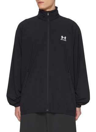 Main View - Click To Enlarge - BALENCIAGA - x Under Armour Hidden Hood Logo Track Jacket