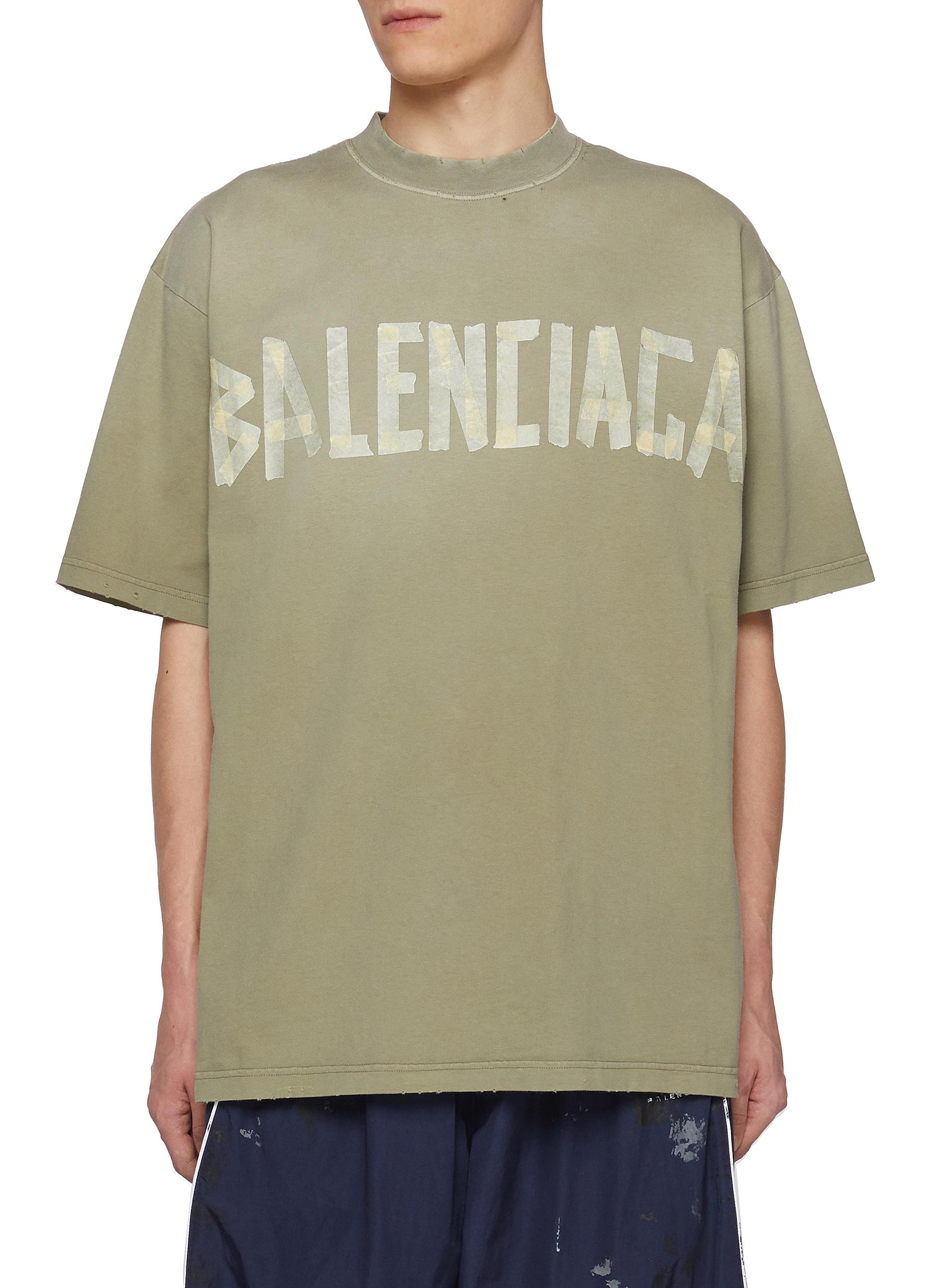 BALENCIAGA | Tape Logo Cotton T-shirt | Men | Lane Crawford
