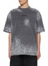 Main View - Click To Enlarge - BALENCIAGA - Acid Wash Finish Logo Cotton T-shirt