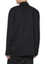 Back View - Click To Enlarge - BALENCIAGA - Logo Embroidered Cotton Polo Shirt