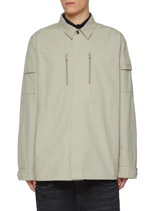 Main View - Click To Enlarge - BALENCIAGA - Cotton Shirt Jacket