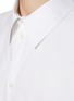  - BALENCIAGA - Logo Embroidered Collar Cotton Shirt