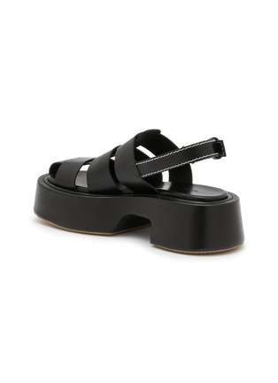  - JW ANDERSON - Stripe Platformed Leather Sandals