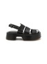 Main View - Click To Enlarge - JW ANDERSON - Stripe Platformed Leather Sandals