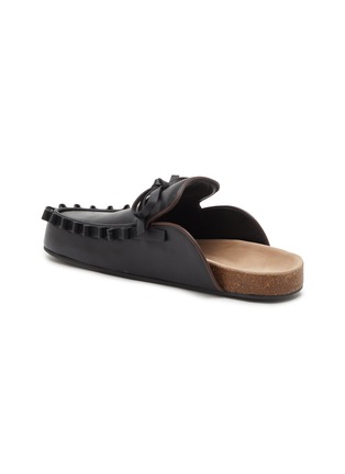  - JW ANDERSON - Ruffle Leather Loafer Mules