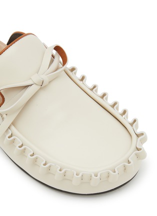 Detail View - Click To Enlarge - JW ANDERSON - Ruffle Leather Loafer Mules