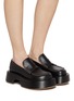 Figure View - Click To Enlarge - JW ANDERSON - Platform Moccassin Leather Loafers