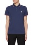 Main View - Click To Enlarge - MONCLER - Logo Patch Cotton Polo Shirt