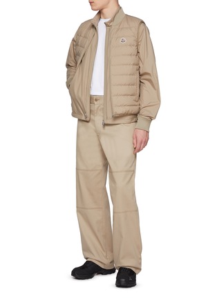 Figure View - Click To Enlarge - MONCLER - Knee Panel Half Elasticated Band Pants