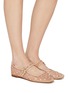 Figure View - Click To Enlarge - SAM EDELMAN - Michaela Strass Embellished Mesh Mary Jane Flats