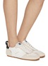 Figure View - Click To Enlarge - SAM EDELMAN - Zaria Low Top Suede Leather Women's Sneakers