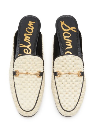 Detail View - Click To Enlarge - SAM EDELMAN - Linnie Horsebit Raffia Slides