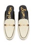 Detail View - Click To Enlarge - SAM EDELMAN - Linnie Horsebit Raffia Slides