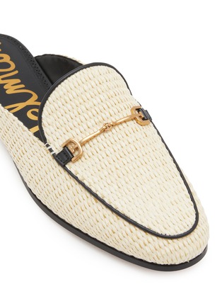 Detail View - Click To Enlarge - SAM EDELMAN - Linnie Horsebit Raffia Slides