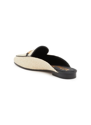  - SAM EDELMAN - Linnie Horsebit Raffia Slides