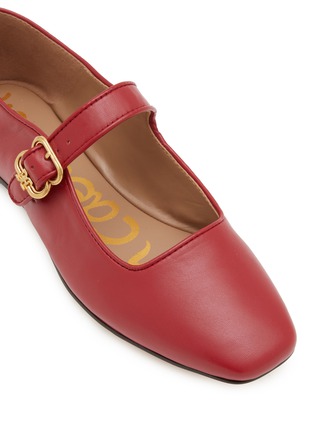 Detail View - Click To Enlarge - SAM EDELMAN - Michaela Leather Mary Jane Flats