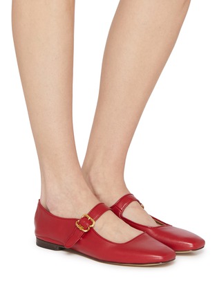 Figure View - Click To Enlarge - SAM EDELMAN - Michaela Leather Mary Jane Flats