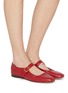 Figure View - Click To Enlarge - SAM EDELMAN - Michaela Leather Mary Jane Flats