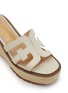 Detail View - Click To Enlarge - SAM EDELMAN - Laine 90 Wedges Leather Sandals