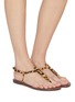 Figure View - Click To Enlarge - SAM EDELMAN - Gigi Zambia Print Leather Sandals