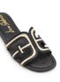 Detail View - Click To Enlarge - SAM EDELMAN - Bay Raffia Slides