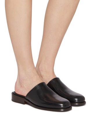 Figure View - Click To Enlarge - LEMAIRE - Square Leather Mules