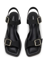 LEMAIRE | 35 Square Heeled Leather Sandals | Women | Lane Crawford