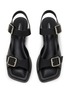 Detail View - Click To Enlarge - LEMAIRE - 35 Square Heeled Leather Sandals