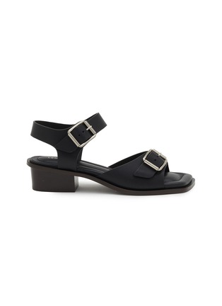 Main View - Click To Enlarge - LEMAIRE - 35 Square Heeled Leather Sandals