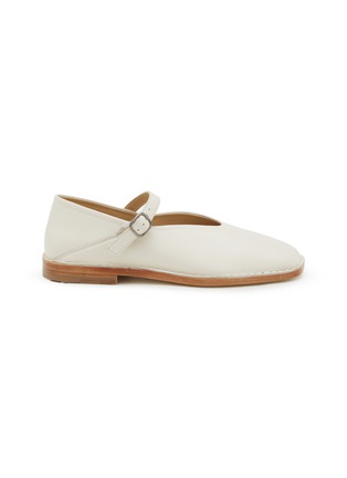 Main View - Click To Enlarge - LEMAIRE - Ballerina Leather Mary Jane Flats