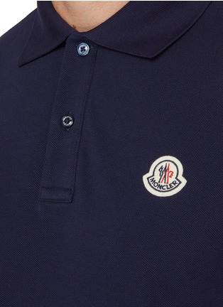  - MONCLER - Piquet Logo Cotton Polo Shirt