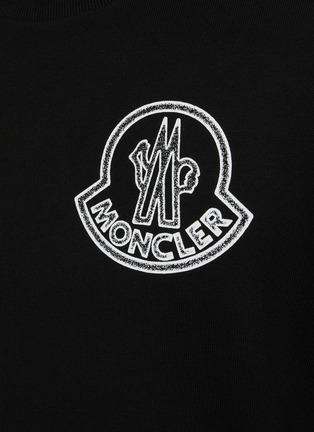  - MONCLER - Logo Cotton Fleece Sweatshirt